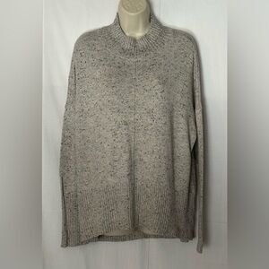 3/$15 A.N.A. Womens Pullover Long Sleeve Sweater Gray Tweed Size L